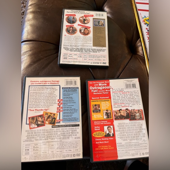 American pie DVD set! Includes three DVDs some uncut! - Picture 2 of 3